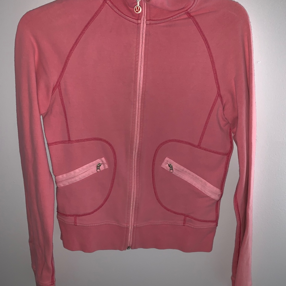 Lululemon Pink Sweatshirt Zip-Up